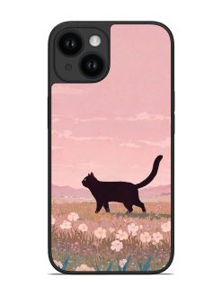 Cat Silhouette Glossy Soft Edge Case