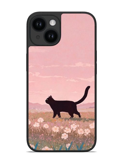 Cat Silhouette Glossy Soft Edge Case