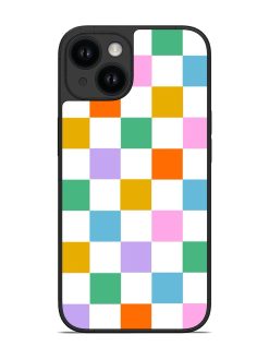 Colorful Grid Glossy Soft Edge Case