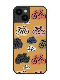 Bike Pattern Glossy Soft Edge Case