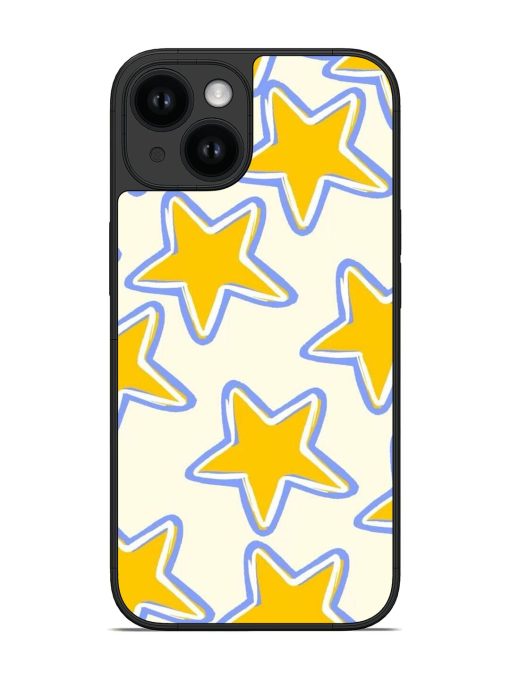 Yellow Stars Glossy Soft Edge Case