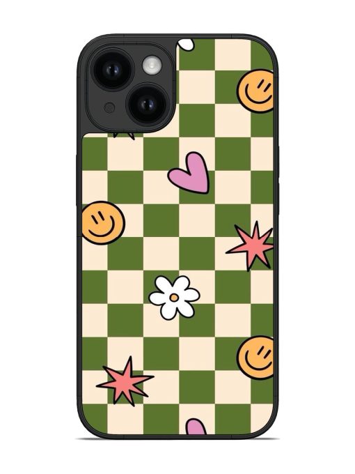 Happy Checkerboard Glossy Soft Edge Case