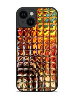 Golden Grid Glossy Soft Edge Case