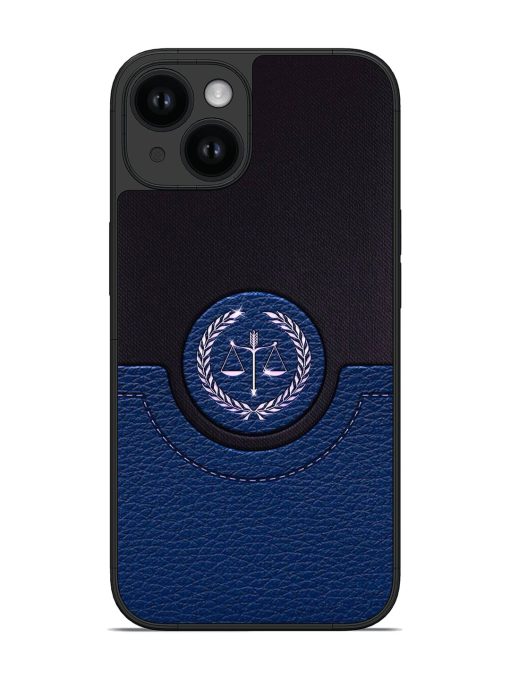 Blue Leather Wallet Glossy Soft Edge Case
