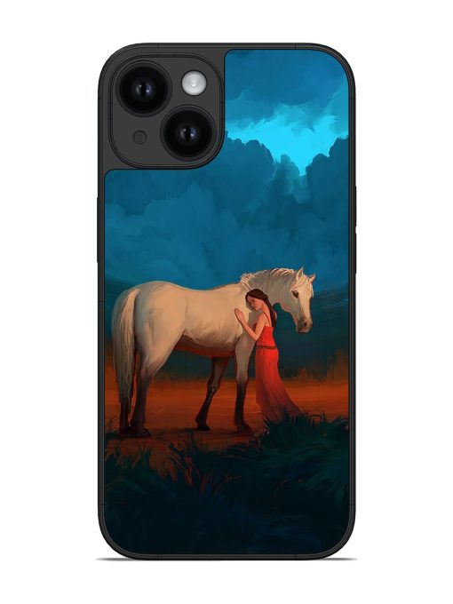 Horse Lady Art Glossy Soft Edge Case