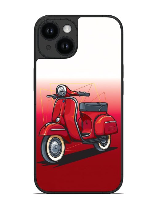 Scooter Red Vector Glossy Soft Edge Case