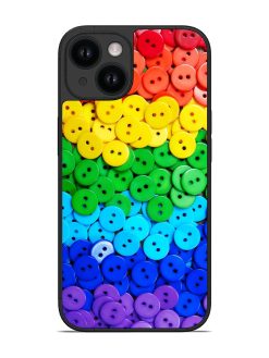 Colorful Button Art Glossy Soft Edge Case