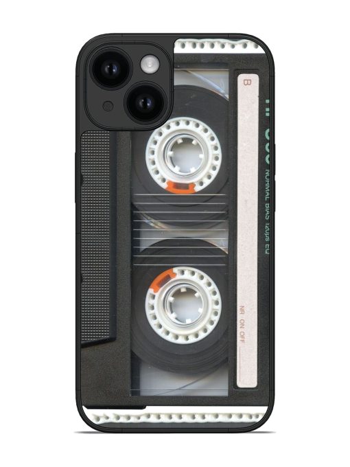 Cool Retro Black Cassette Tape Glossy Soft Edge Case