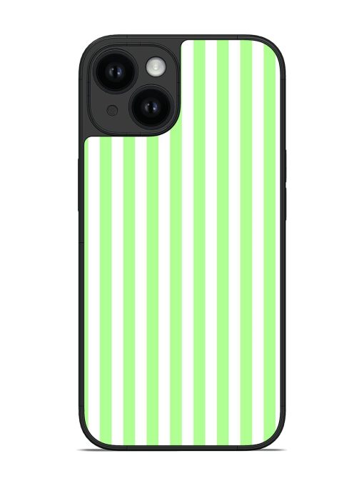 Light Green Stripe Glossy Soft Edge Case