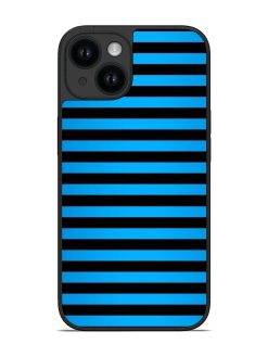 Blue Horizontal Stripe Glossy Soft Edge Case
