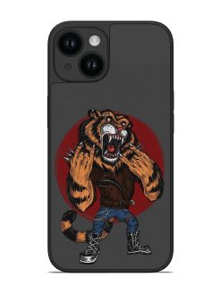Angry Tiger Cartoon Glossy Soft Edge Case