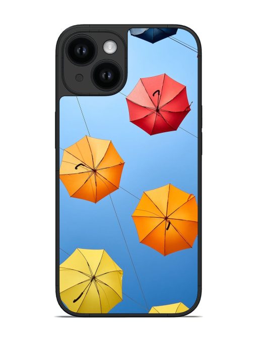 Colorful Umbrella In Sky Glossy Soft Edge Case