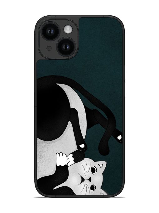 Cute Cat Vector Art Glossy Soft Edge Case