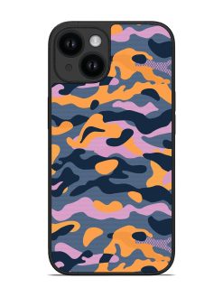 Camouflage Army Military English Orange Art Glossy Soft Edge Case