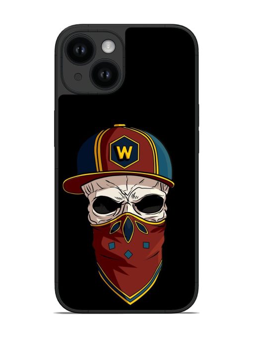Dark Skull Art In Black Glossy Soft Edge Case