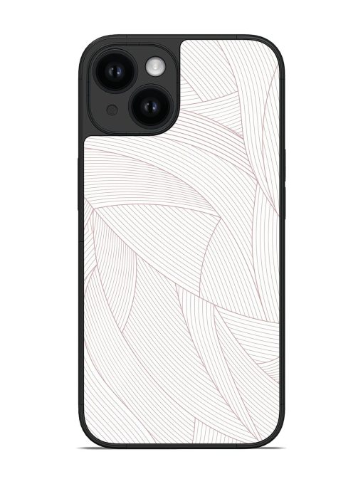 Curved Line Pattern Glossy Soft Edge Case