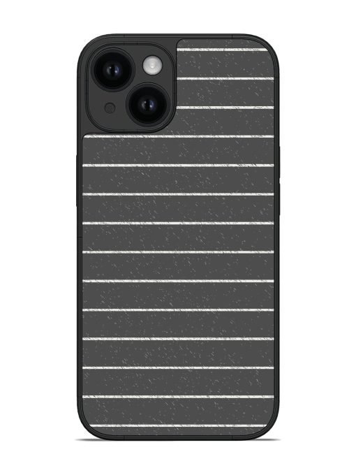 Grey White Lines Pattern Glossy Soft Edge Case