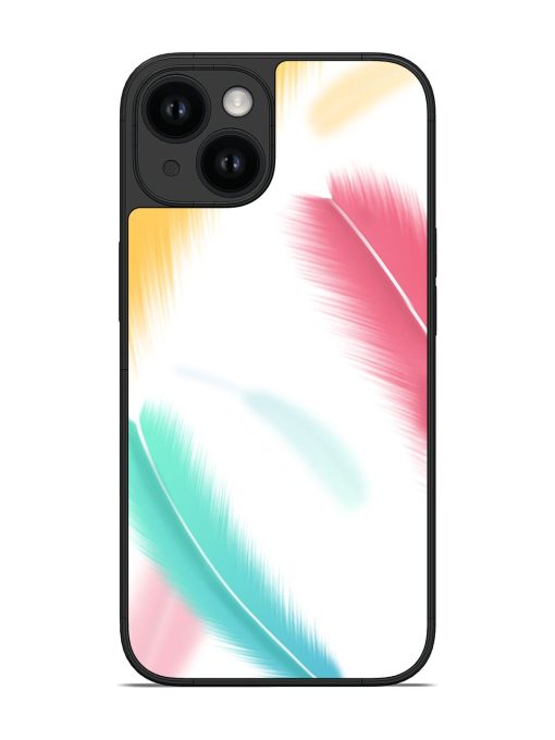 Feather Background Glossy Soft Edge Case