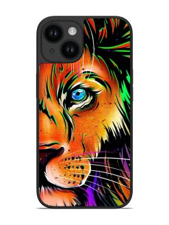 Colorful Lion Design Glossy Soft Edge Case