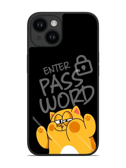 Enter Password Cartoon Wallpaper Glossy Soft Edge Case