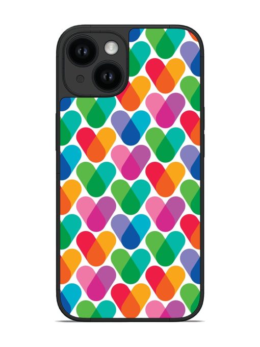 Overlapping Colors Colorful Glossy Soft Edge Case