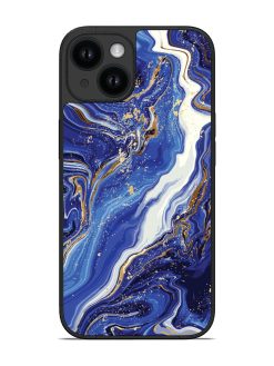 Blue Marble Gold Glossy Soft Edge Case