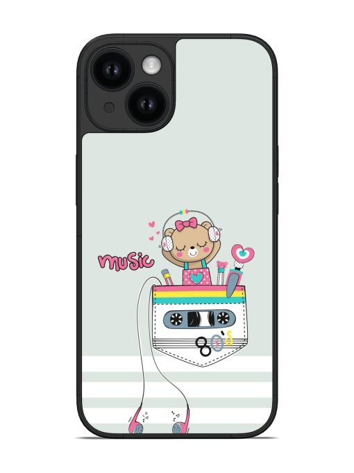 Cute Teddy Bear Glossy Soft Edge Case