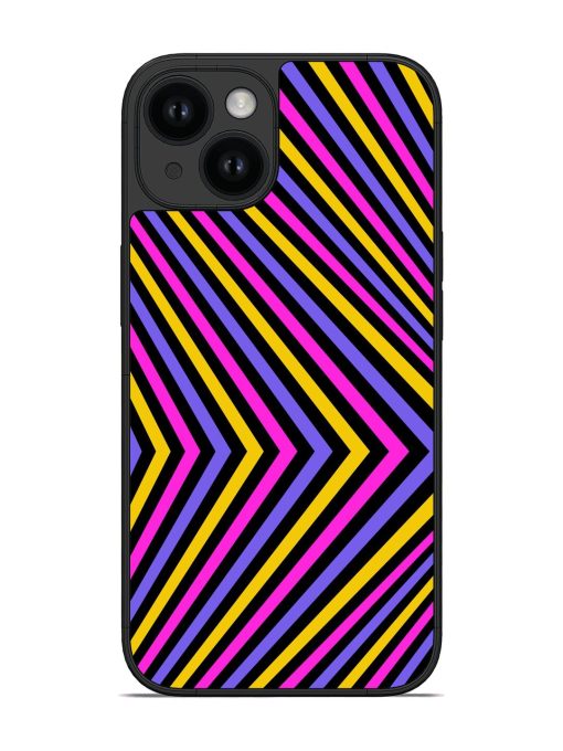 Diagonal Striped Pattern Glossy Soft Edge Case