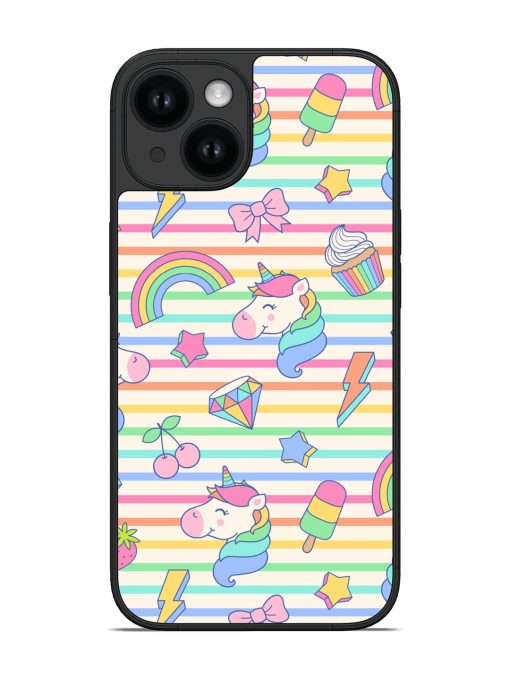 Cute Unicorn Dessert Glossy Soft Edge Case