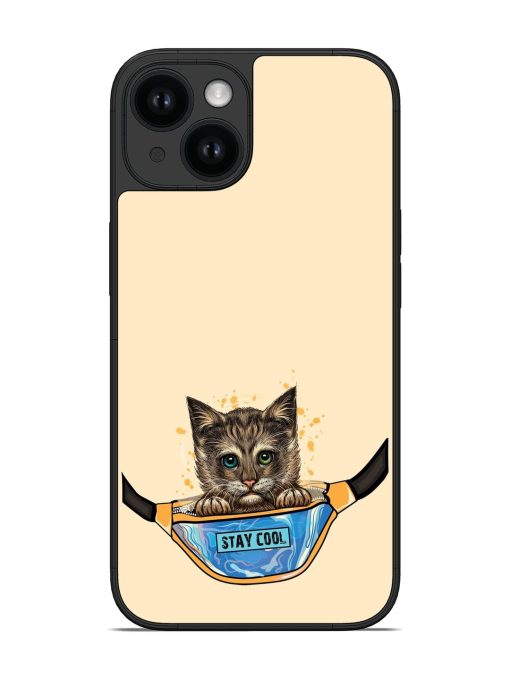 Cute Cat Yellow Glossy Soft Edge Case