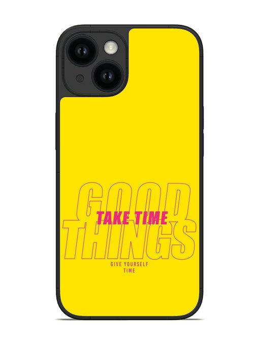 Funny Slogan Print Glossy Soft Edge Case