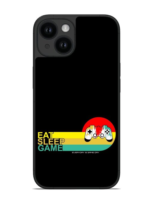 Eat Sleep Game Repeat Typography Glossy Soft Edge Case