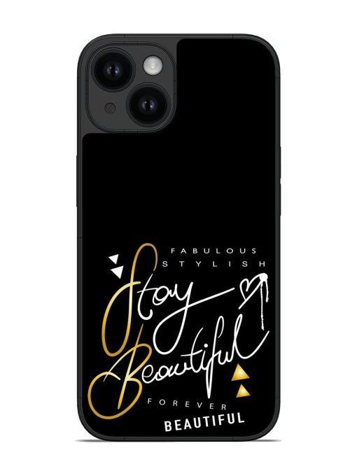 Stay Beautiful Text Glossy Soft Edge Case