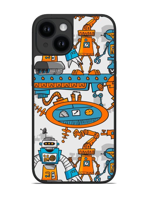 Seamless Pattern Cartoon Glossy Soft Edge Case