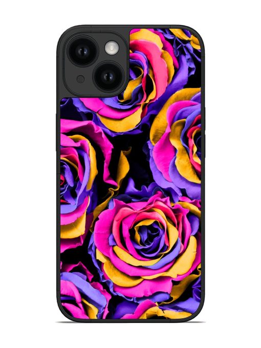 Purple Color Roses Glossy Soft Edge Case