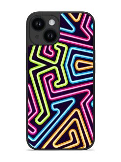 Abstract Neon Geometric Glossy Soft Edge Case