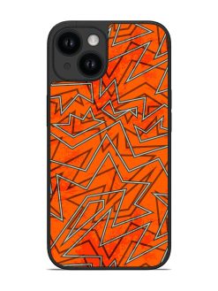 Abstract Orange Retro Glossy Soft Edge Case