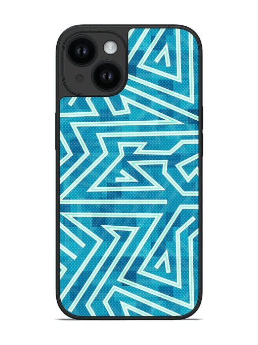 Blue Maze Seamless Glossy Soft Edge Case
