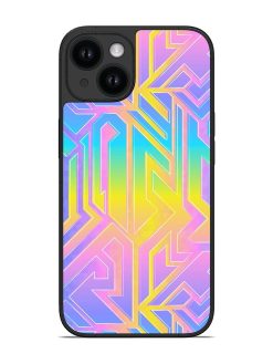 Bright Geometric Pattern Glossy Soft Edge Case