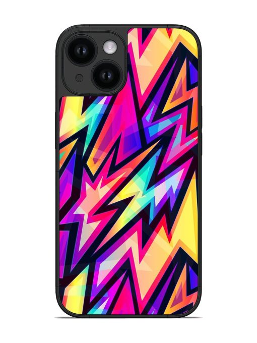 Bright Graffiti Geometric Glossy Soft Edge Case