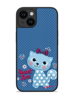 Cartoon Sweet Cat Glossy Soft Edge Case