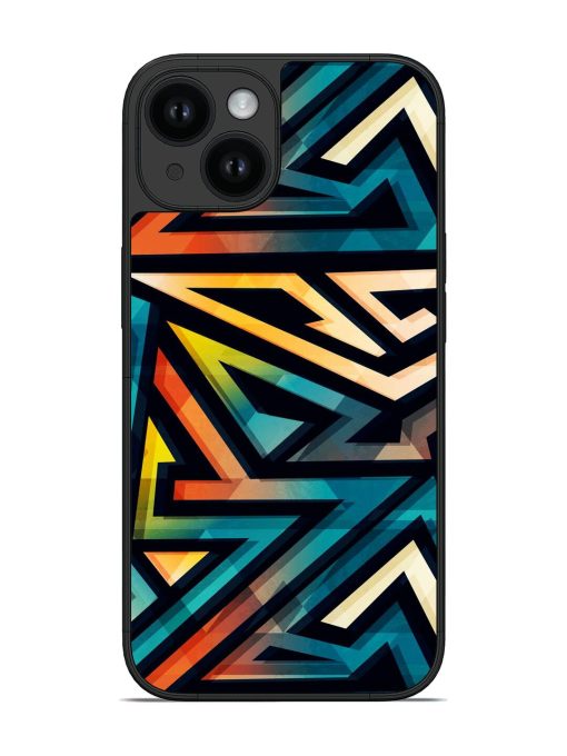 Colored Geometric Seamless Glossy Soft Edge Case