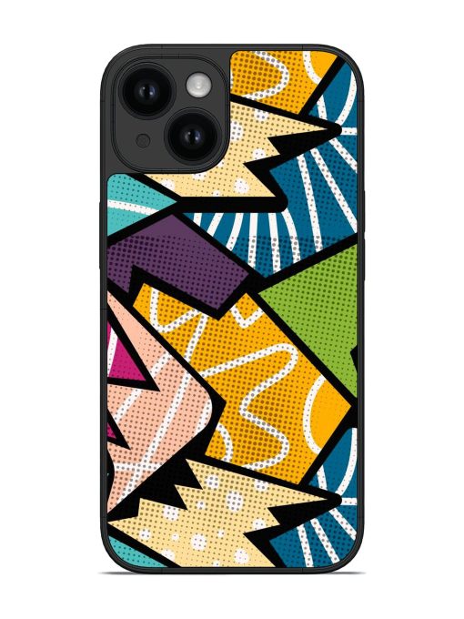 Colorful Abstract Geometric Glossy Soft Edge Case