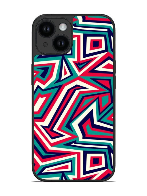 Colorful Abstract Geometric Glossy Soft Edge Case