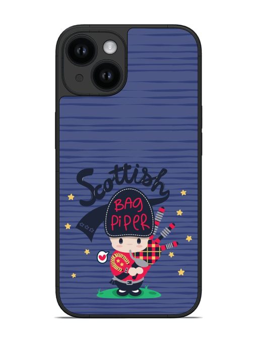 Cute Scottish Bagpiper Glossy Soft Edge Case