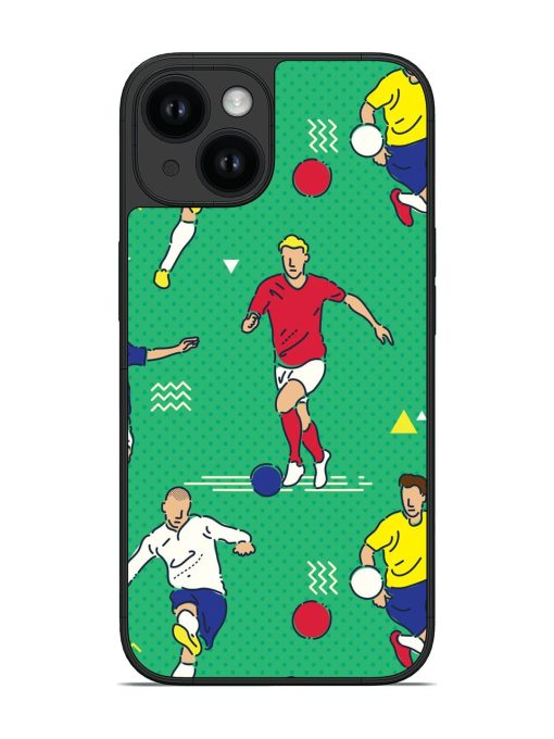 Football Soccer Players Glossy Soft Edge Case