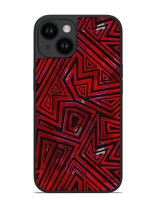 Red Color Tribal Glossy Soft Edge Case