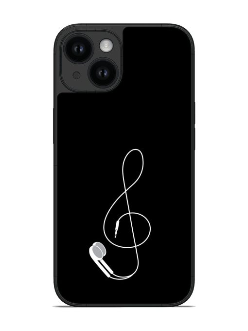 Music Earphone Vector Glossy Soft Edge Case