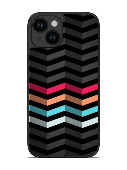 Colorful Stripes Zigzag Glossy Soft Edge Case