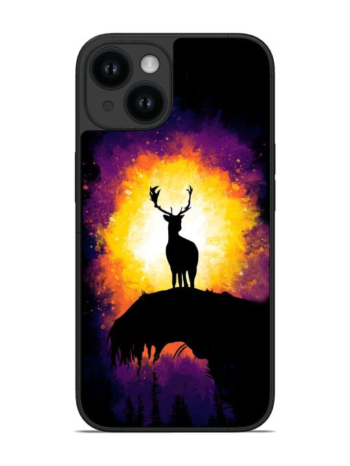 Deer At Sunset Minimal Glossy Soft Edge Case